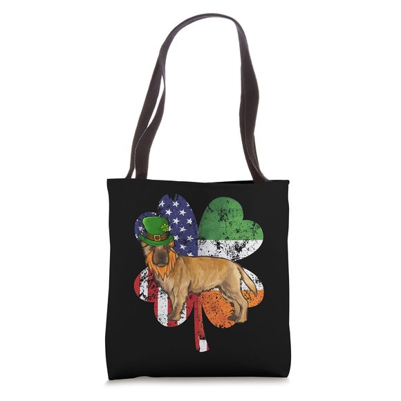 St Patricks Day Irish American Flag Cairn Terrier Dog Tote Bag >:( - Picture 1 of 4